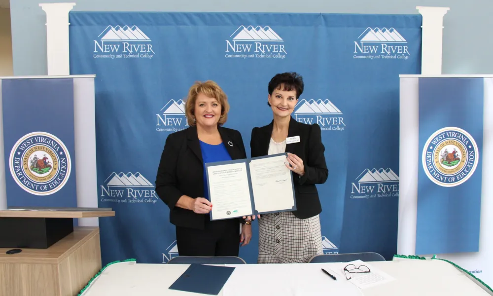 New River agreement signing