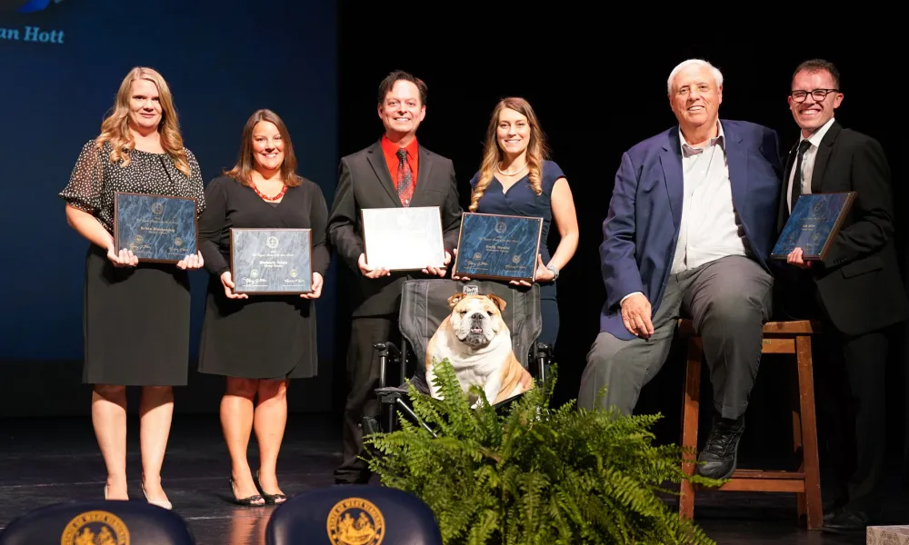 2024 Teacher of the Year finalists attend the ceremony with Governor Justice