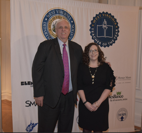 Governor Jim Justice poses with Jada