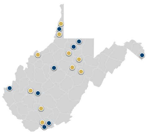 Map of WV