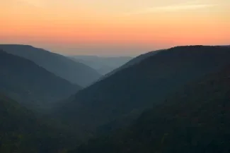 West Virginia Mountains in Autumn